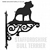 Staffordshire Bull Terrier Ornate Wall Bracket (Staffy)